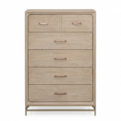 Sandnes Light Oak Chest with Felt‑Lined Top Drawer