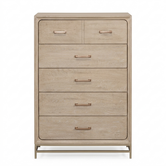 Sandnes Light Oak Chest with Felt‑Lined Top Drawer