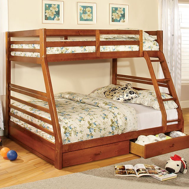California 2 Drawer Twin Over Full Bunk Bed