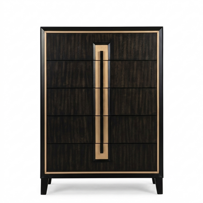 Kenyada Espresso Chest with Felt‑Lined Top Drawer