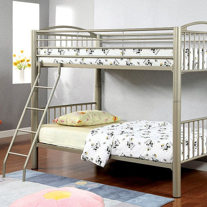 Lovita Metallic Gold Bunk Bed