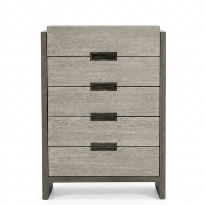 Gristalt Stone Gray Chest with Felt‑Lined Top Drawers