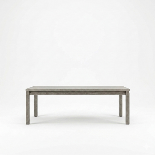 Gristalt Gray Stone Dining Table with Two‑Tone Finish