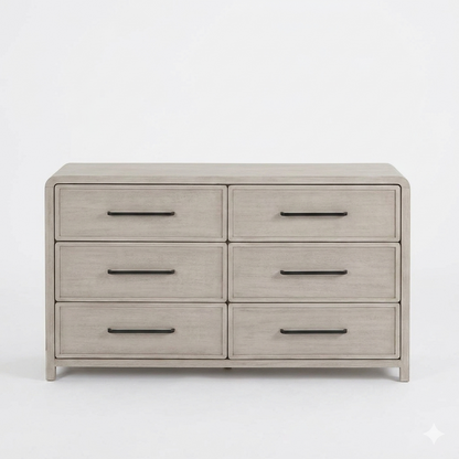 Belize Modern Gray Fog Wood Dresser