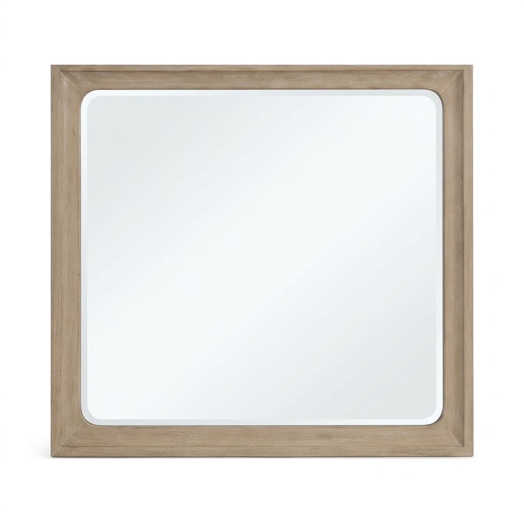 Sandnes Light Oak Wood Mirror