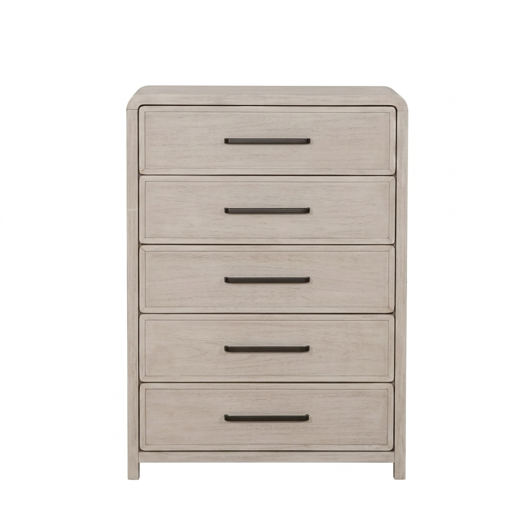 Belize Modern Gray Fog Wood Chest