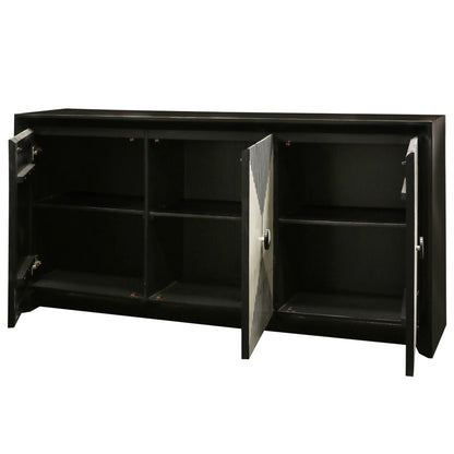 Three Door Sideboard with Capiz Shell Inlay