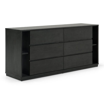 Jagger Grey Wash Veneer Dresser with 6 Drawers