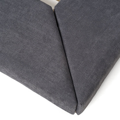 Jagger Dark Grey and Walnut Platform Bed