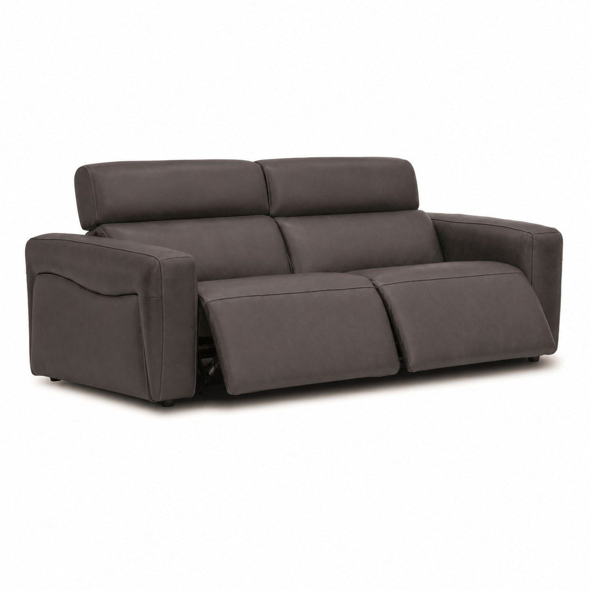 Nouveau Jessop Leather Sofa with Dual Recliners