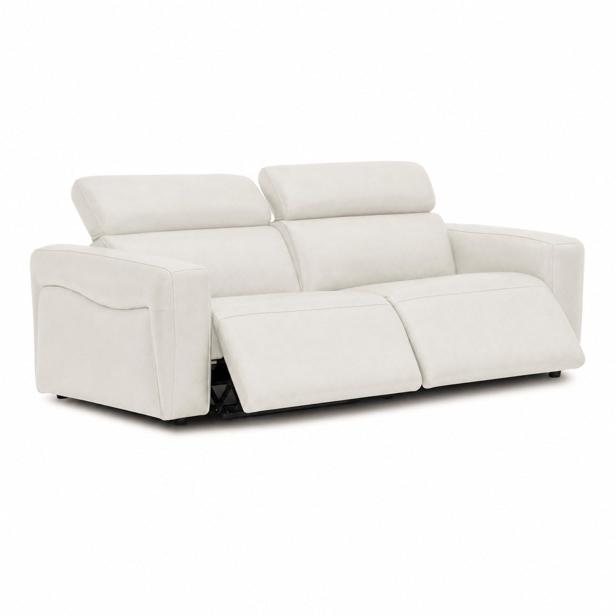 Nouveau Jessop Leather Sofa with Dual Recliners