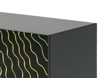 Modrest Jonah- Modern Black and Gold Buffet