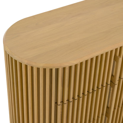 Kayce Modern Natural Oak 6‑Drawer Dresser with Wood Pulls