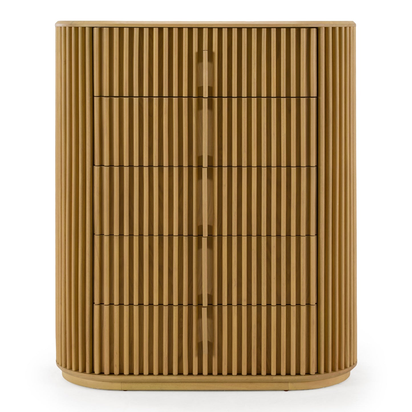 Kayce Modern Natural Oak 5‑Drawer Chest