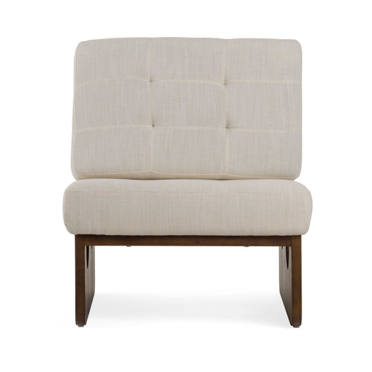Modrest Kaylie Contemporary Off-White Accent Chair - Elegant and Versatile Seating for Modern Spaces