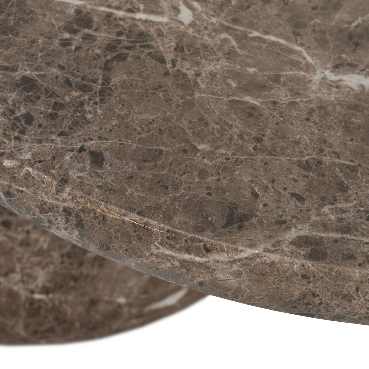 Kazbek Modern Faux Marble Concrete Coffee Table
