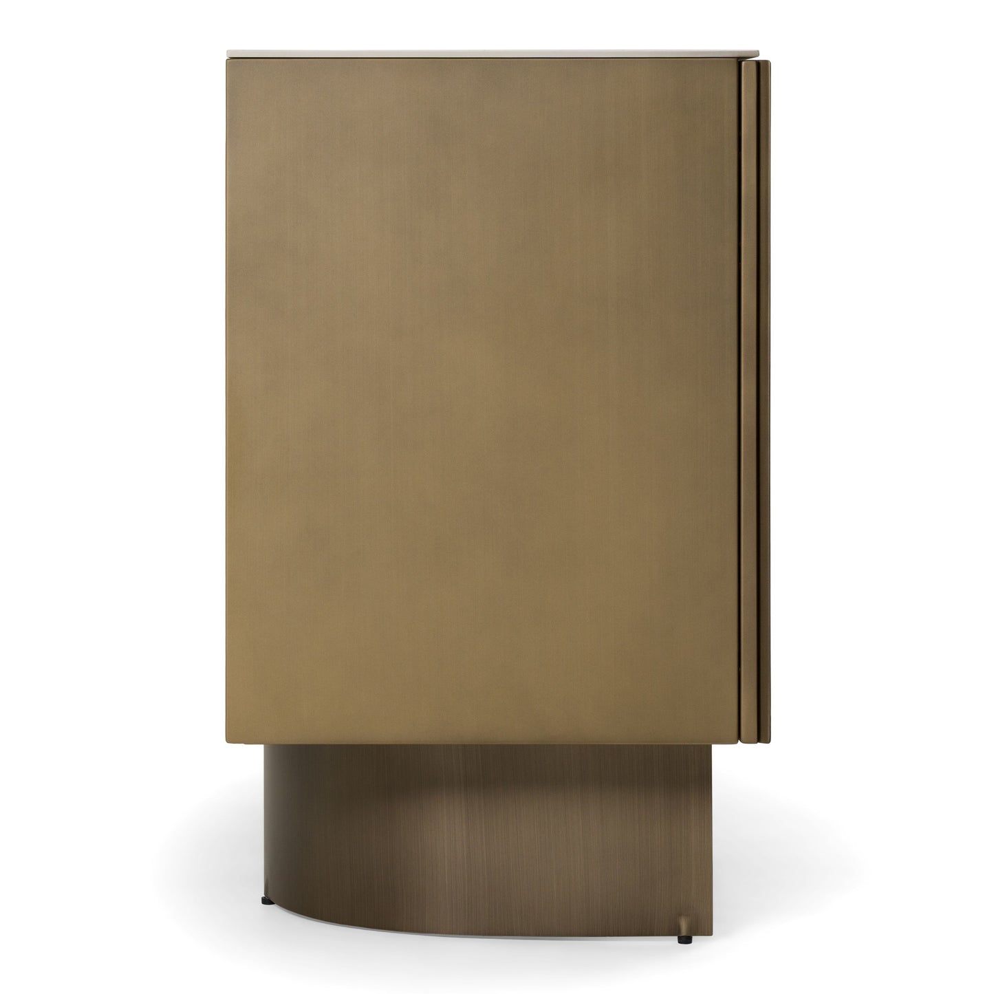 Kiefer Buffet – Faux Travertine Ceramic Top with Bronze Base
