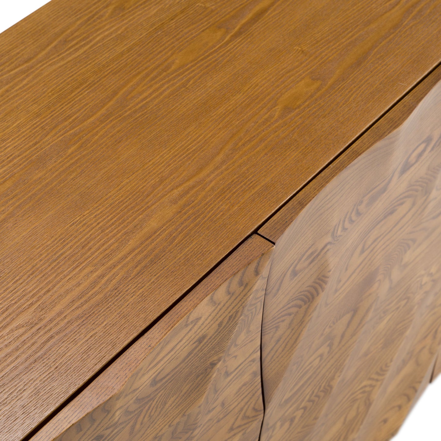 Killeen Gold and Walnut Four-Door Buffet