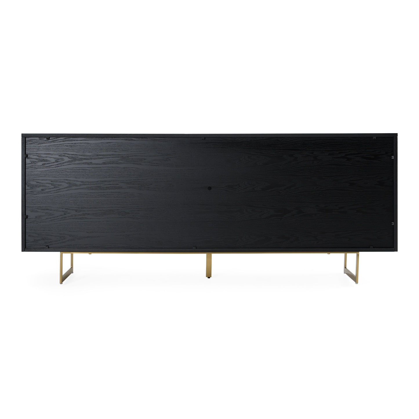 Kilson Black Oak and Champagne Gold 4-Door Storage Buffet
