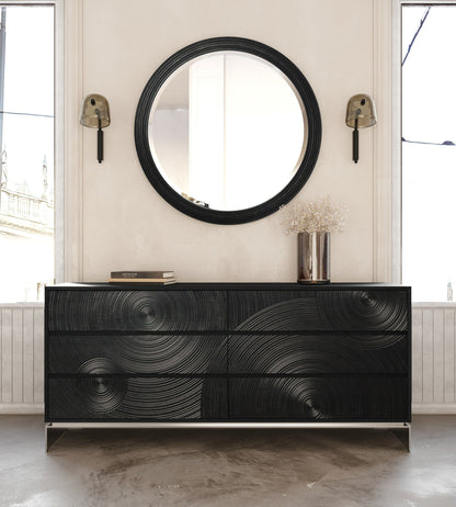 Lamod Cirque Modern 4-Piece Bedroom Set – Black Ash Finish