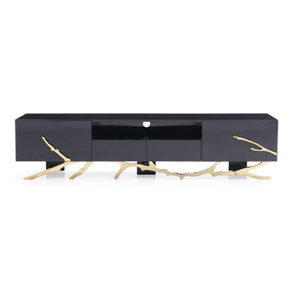Legend Black and Gold TV Stand