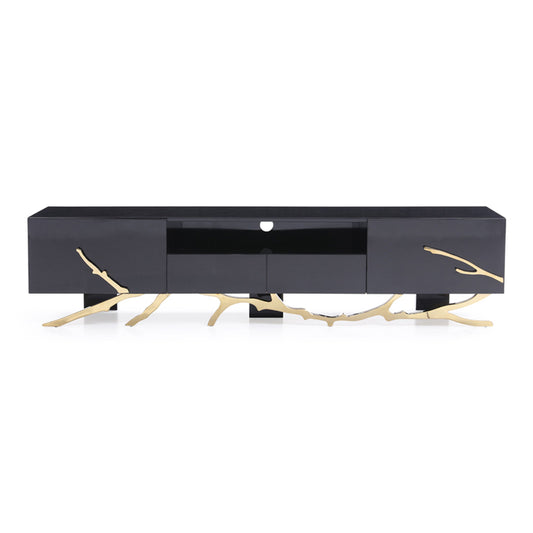 Legend Black and Gold TV Stand
