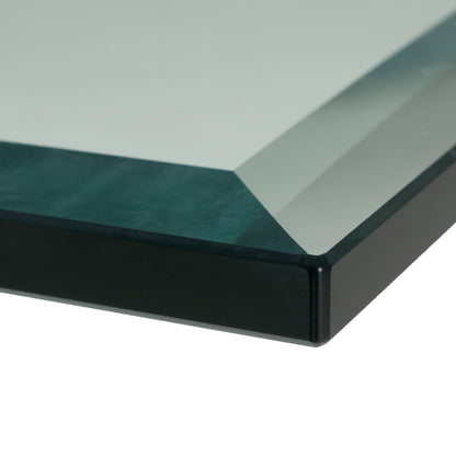 Legend Glass and Stainless Steel Dining Table
