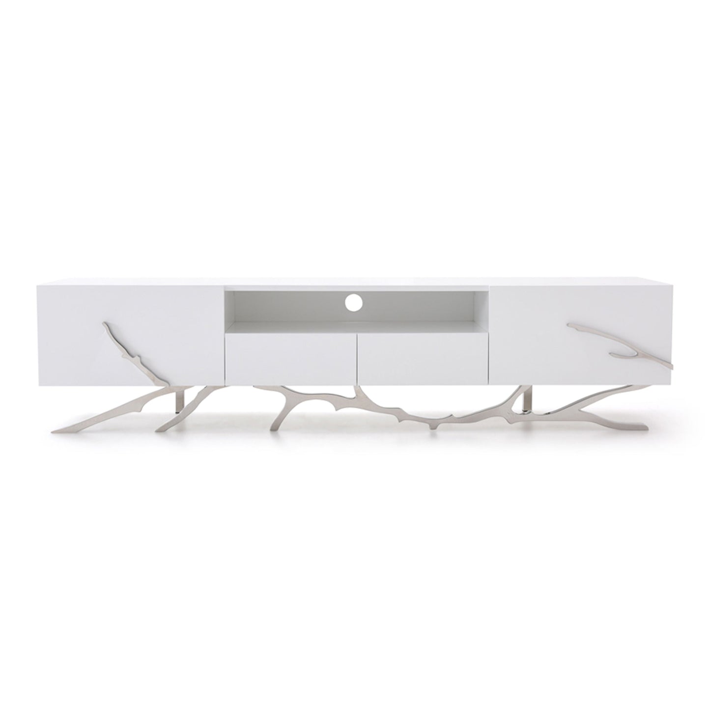 Legend White TV Stand