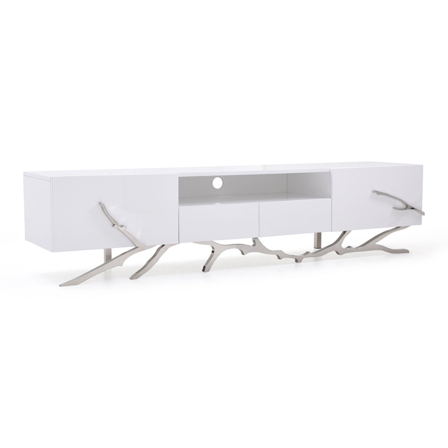 Legend White TV Stand