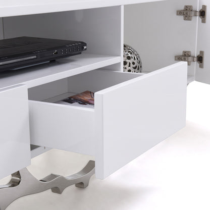 Legend White TV Stand