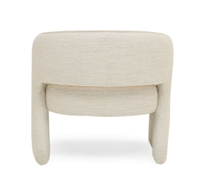 Modrest Luby - Modern Cream Fabric Accent Chair