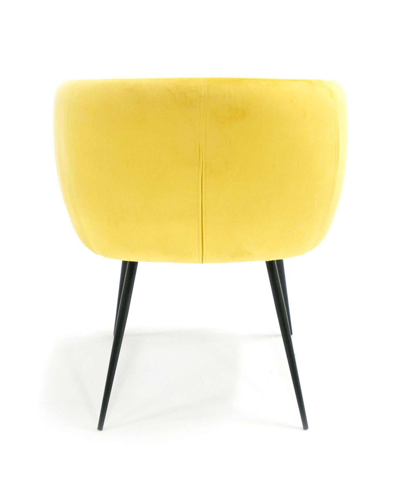 Modrest Luzerne Modern Yellow Velvet Dining Chair