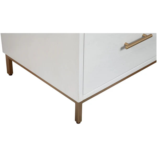 Madelyn White Six Drawer Dresser - Elegant Storage with Modern Design