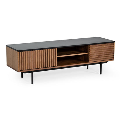 Maggie Walnut and Grey Media Console