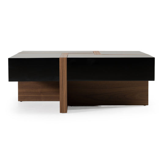 Makai Black and Walnut Coffee Table