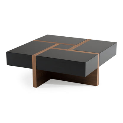 Makai Black and Walnut Coffee Table