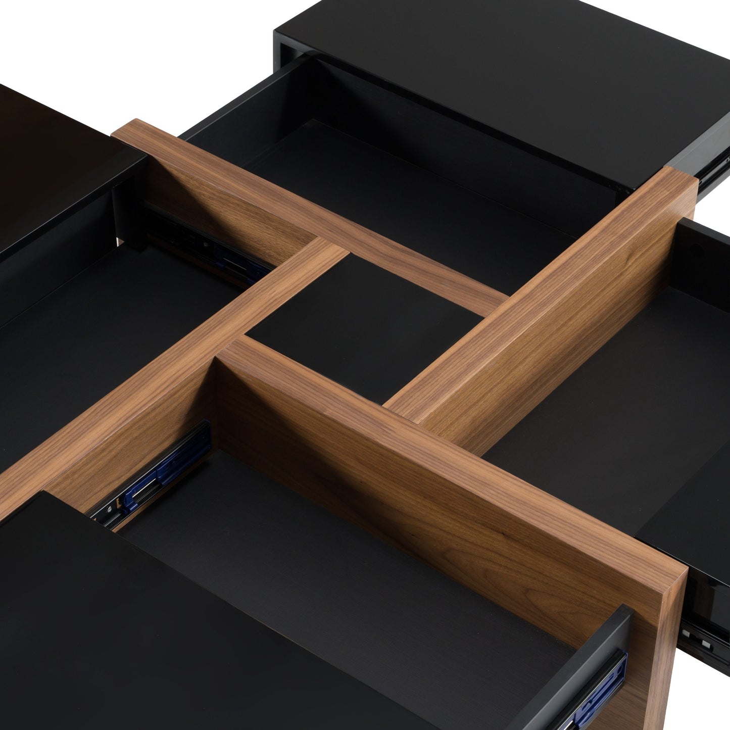 Makai Black and Walnut Coffee Table