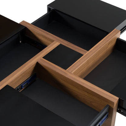 Makai Black and Walnut Coffee Table