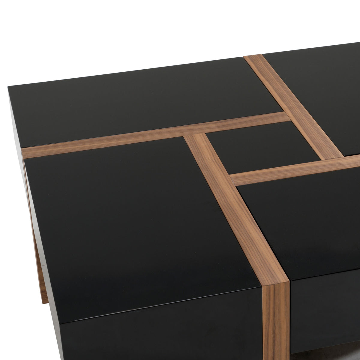 Makai Black and Walnut Coffee Table