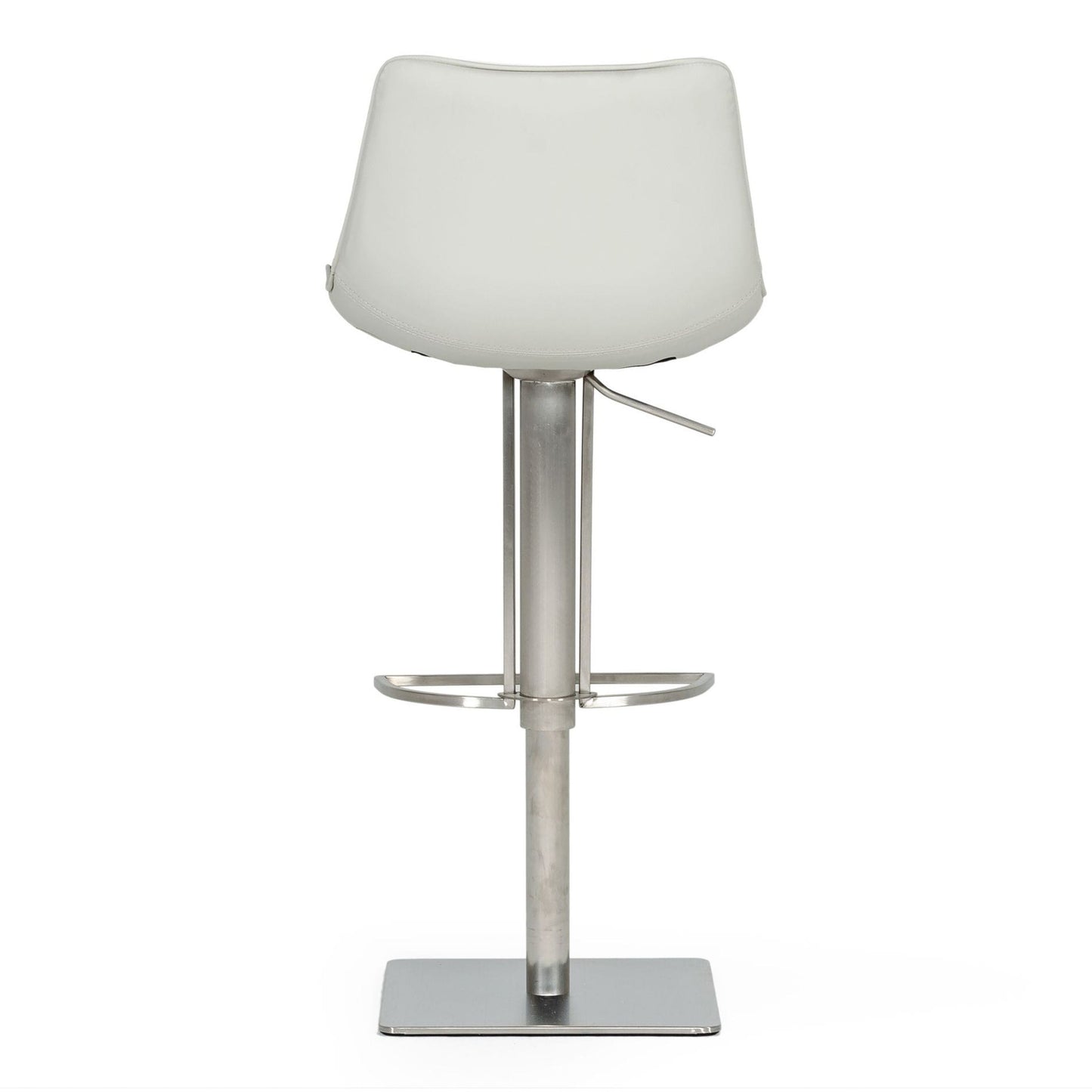 Manning Light Grey Adjustable Swivel Bar Stool