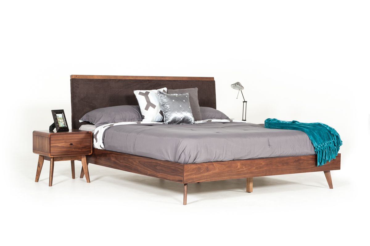 Marshall Brown and Walnut Bed