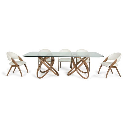 Mason and Lucas Walnut Dining Set