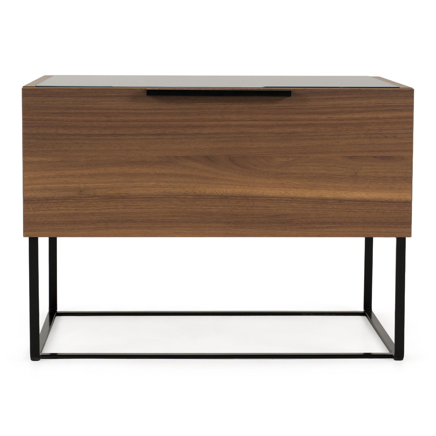 Matteo Italian Walnut with Fabric Bed and Nightstands