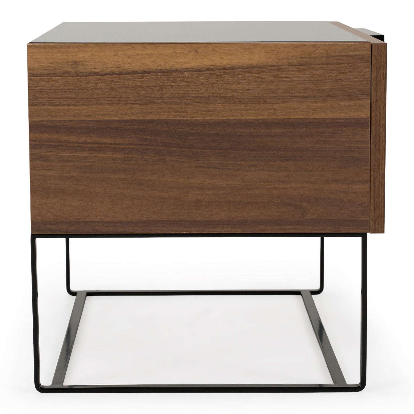 Matteo Italian Walnut with Fabric Bed and Nightstands