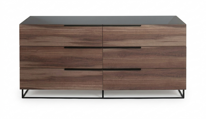 Matteo Italian Walnut Soft-Closing Drawers Dresser