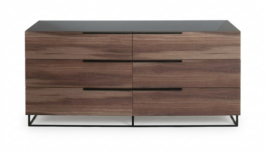 Matteo Italian Walnut Soft-Closing Drawers Dresser
