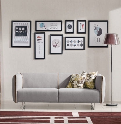 Divani Casa Medora Modern Grey Fabric Sofa – Sleek Contemporary Living Room Seating