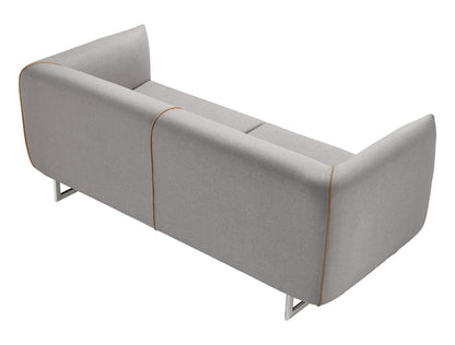 Divani Casa Medora Modern Grey Fabric Sofa – Sleek Contemporary Living Room Seating