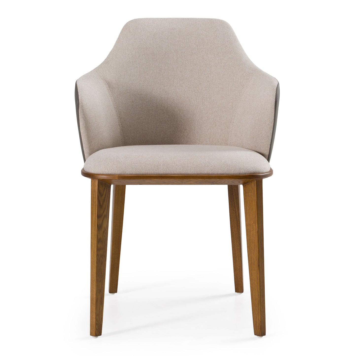 Megan Dining Chair with Beige and Grey Upholstery