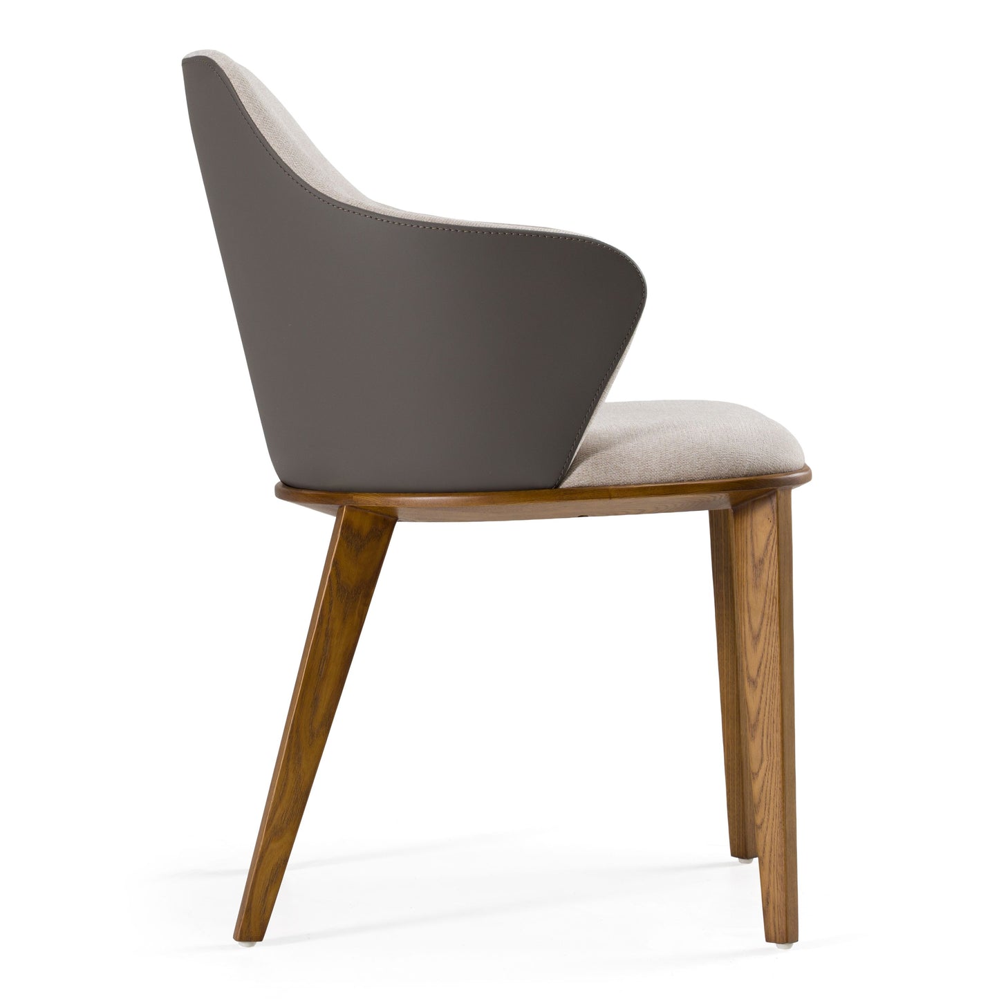 Megan Dining Chair with Beige and Grey Upholstery
